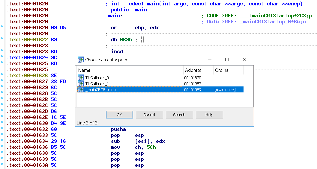Code examination