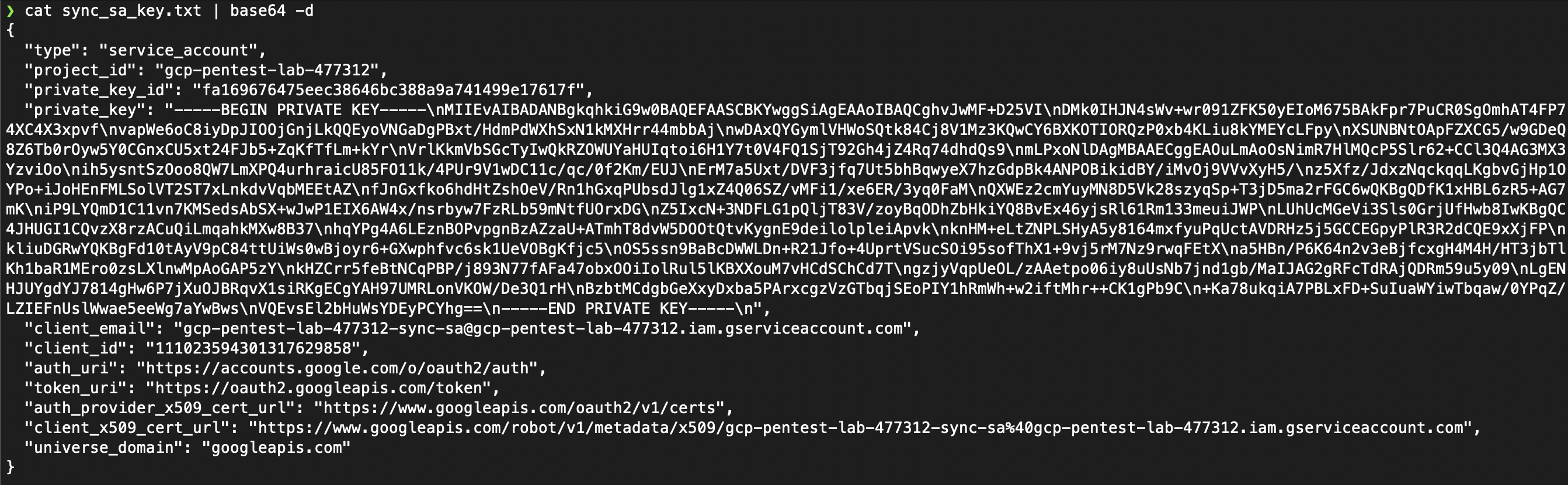 flag 2 sync_sa_key content