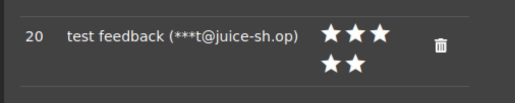 Feedback form