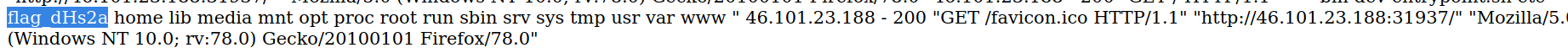 Access log with flag