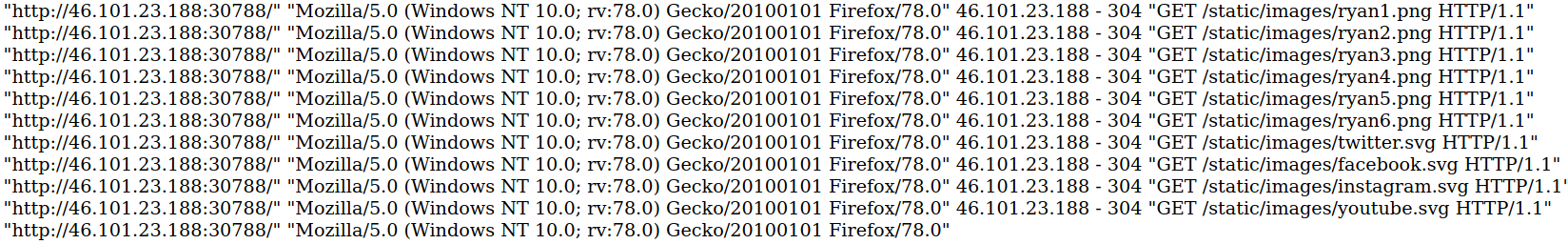 Original access log