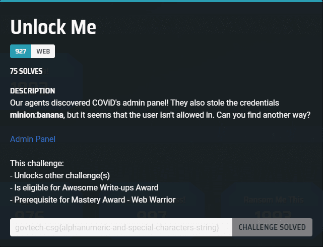 Challenge description